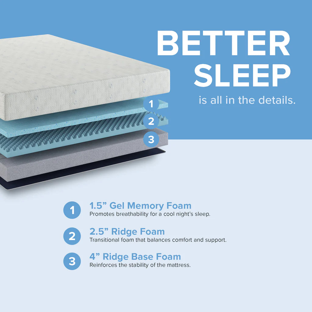 8” ESSENTIALS MEDIUM MEMORY FOAM MATTRESS