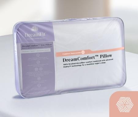 DreamComfort Trio Standard/Queen Adjustable Pillow - 4 The Abode, DreamComfort Trio Standard/Queen Adjustable Pillow, DreamFit, Pillow, dreamcomfort-trio-standard-queen-adjustable-pillow, Bed