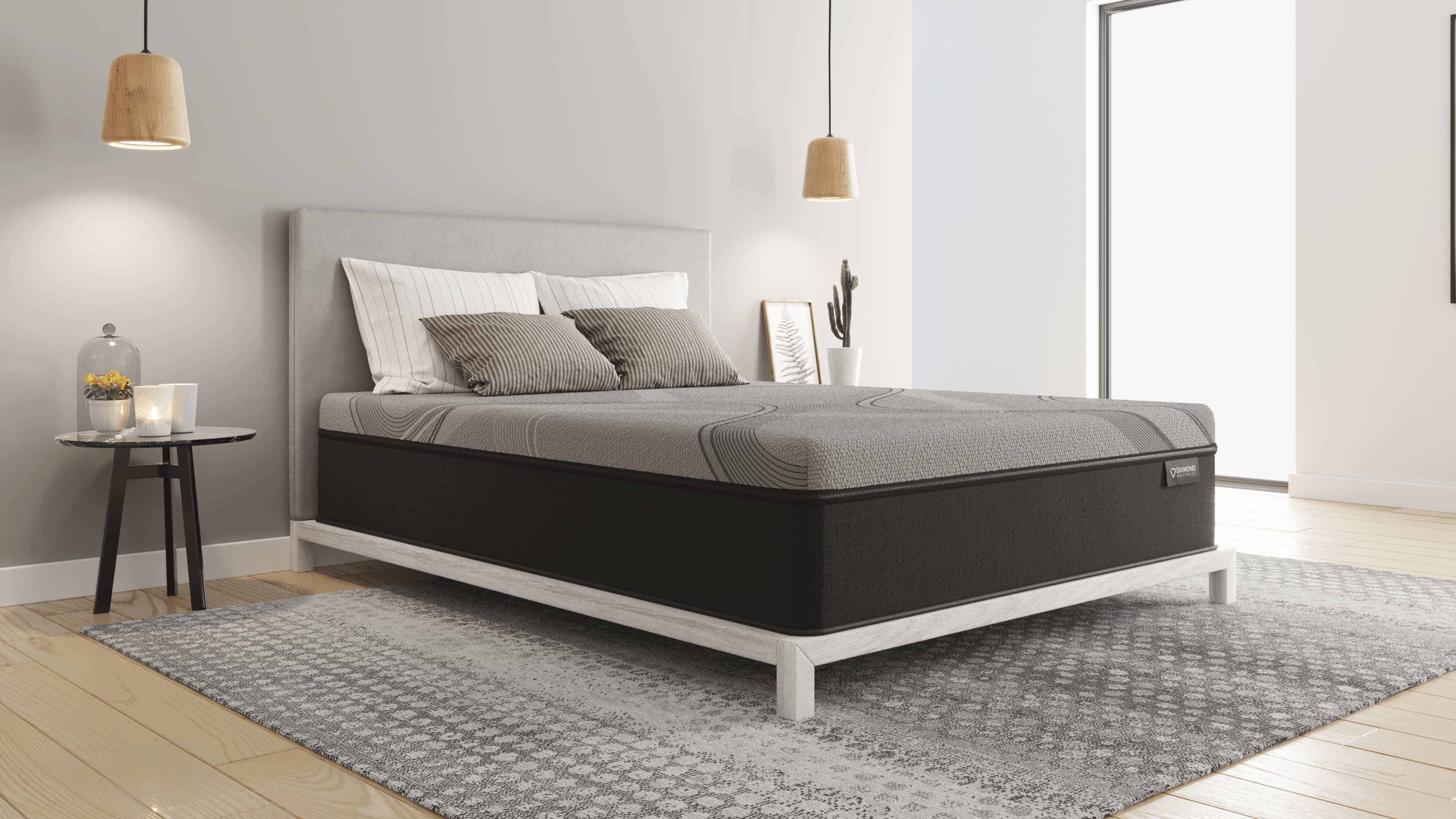 Free shipping - 4 The Abode, 14" Onyx Ice Mattress, Diamond, Mattress, 14-onyx-ice-mattress, Diamond, Dreamstage, Hybrid, [Amazon]